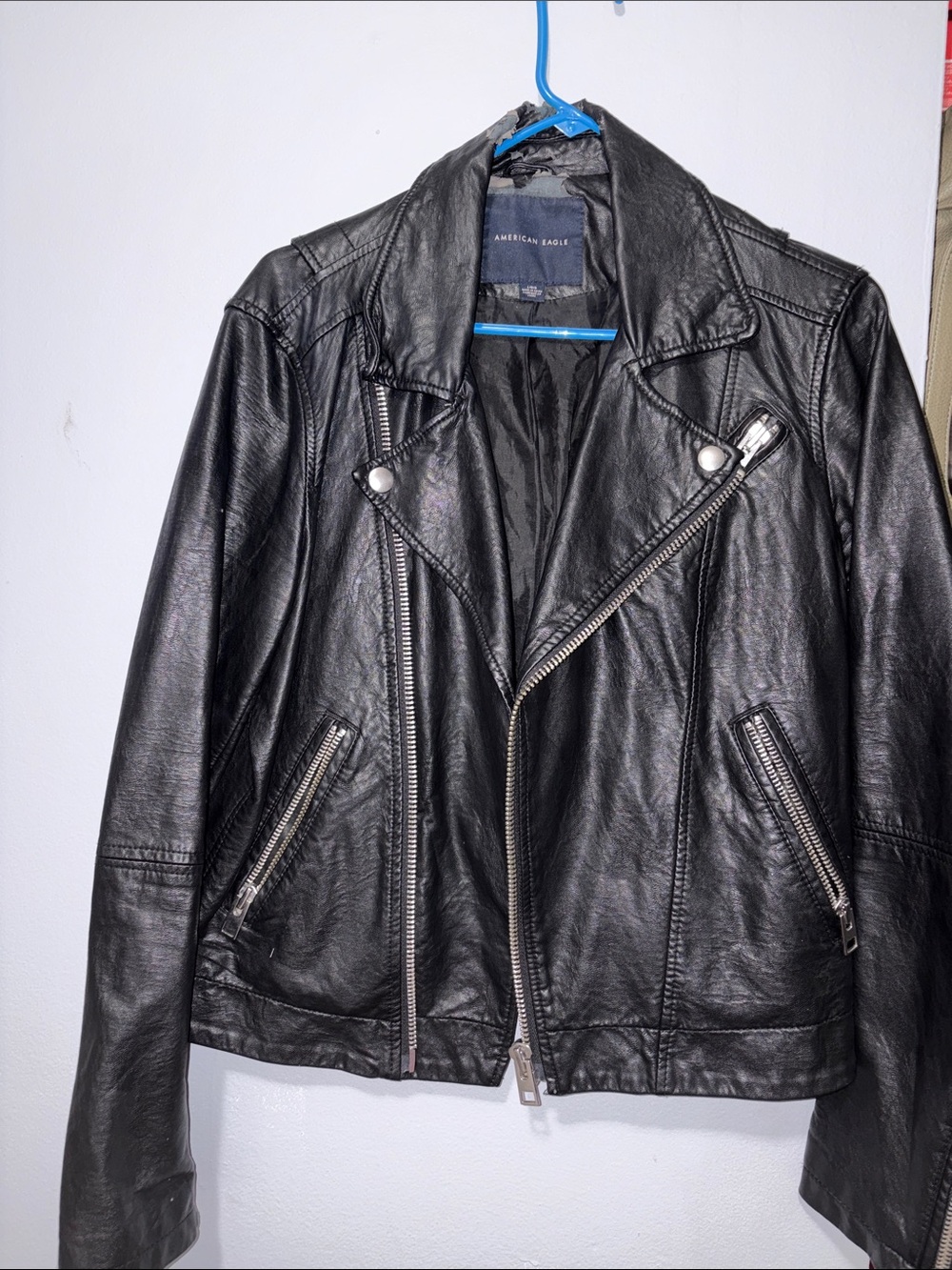 American Eagle Black Leather Jacket